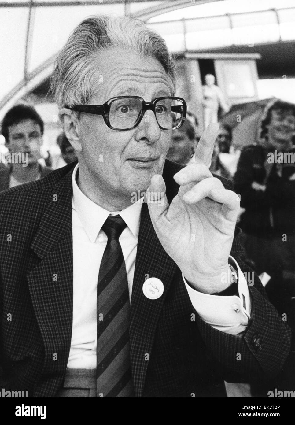 Vogel, Hans-Jochen, * 3.2.1926, deutscher Politiker (SPD), Porträt, auf dem Deutschen Evangelischen Kirchenkongress, Düsseldorf, 2.-4.6.1985, Stockfoto
