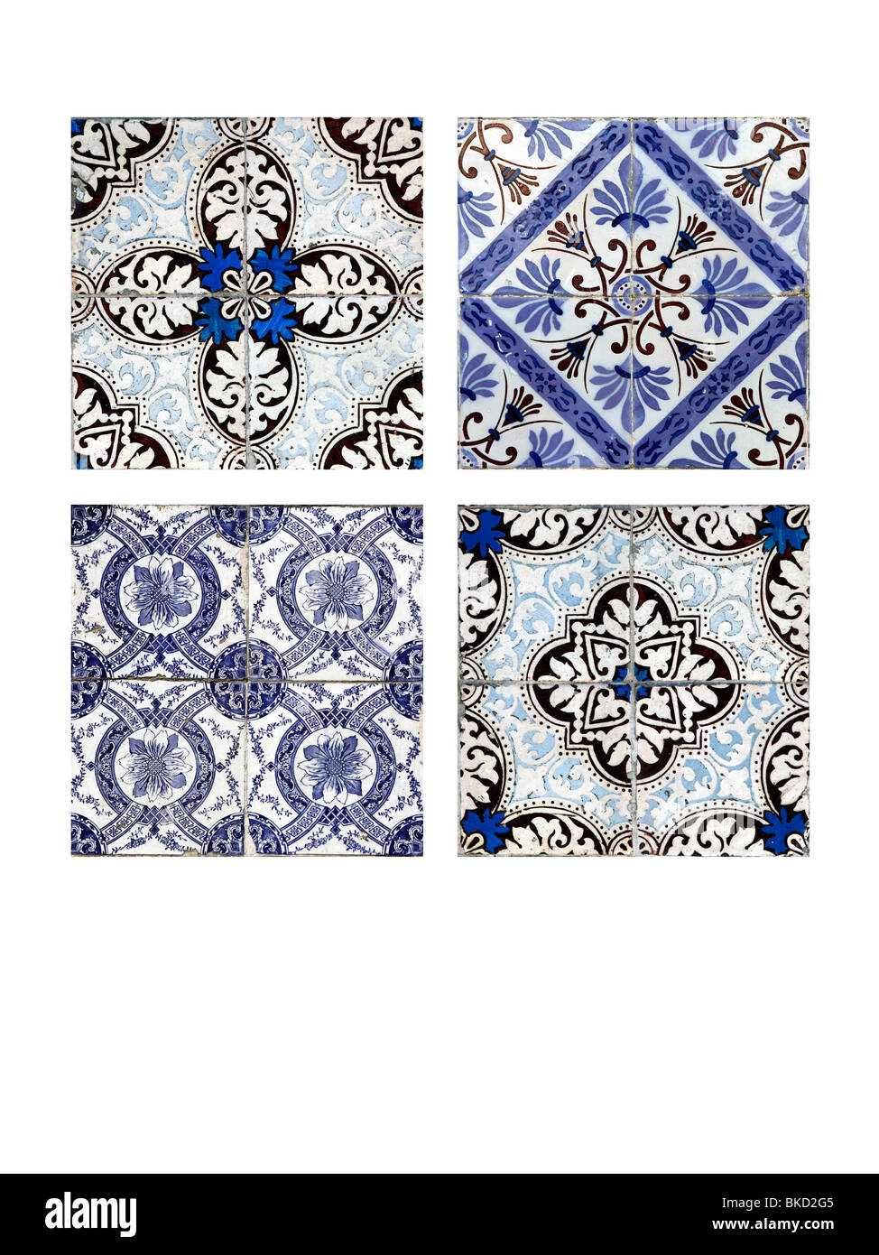 Azulejos Kacheln Sammlung Fassade Lissabon Portugal Europa Stockfoto