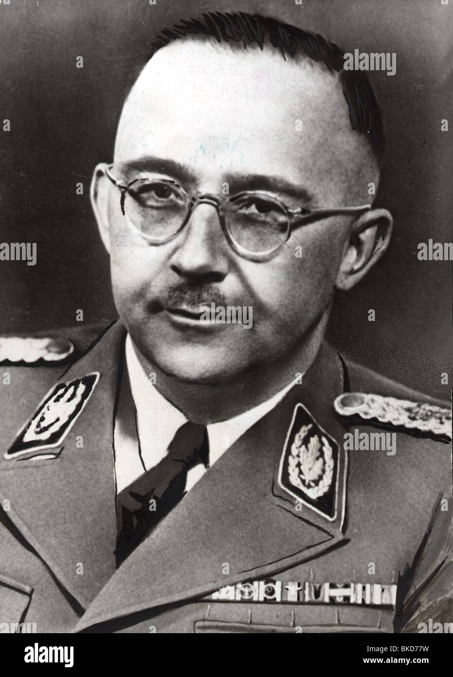 Himmler, Heinrich, 7.10.1900 - 23.5.1945, deutscher Politiker, Reichführer SS (Reich SS Führer) 1929 - 1945, Porträt, ca. 1940, Stockfoto