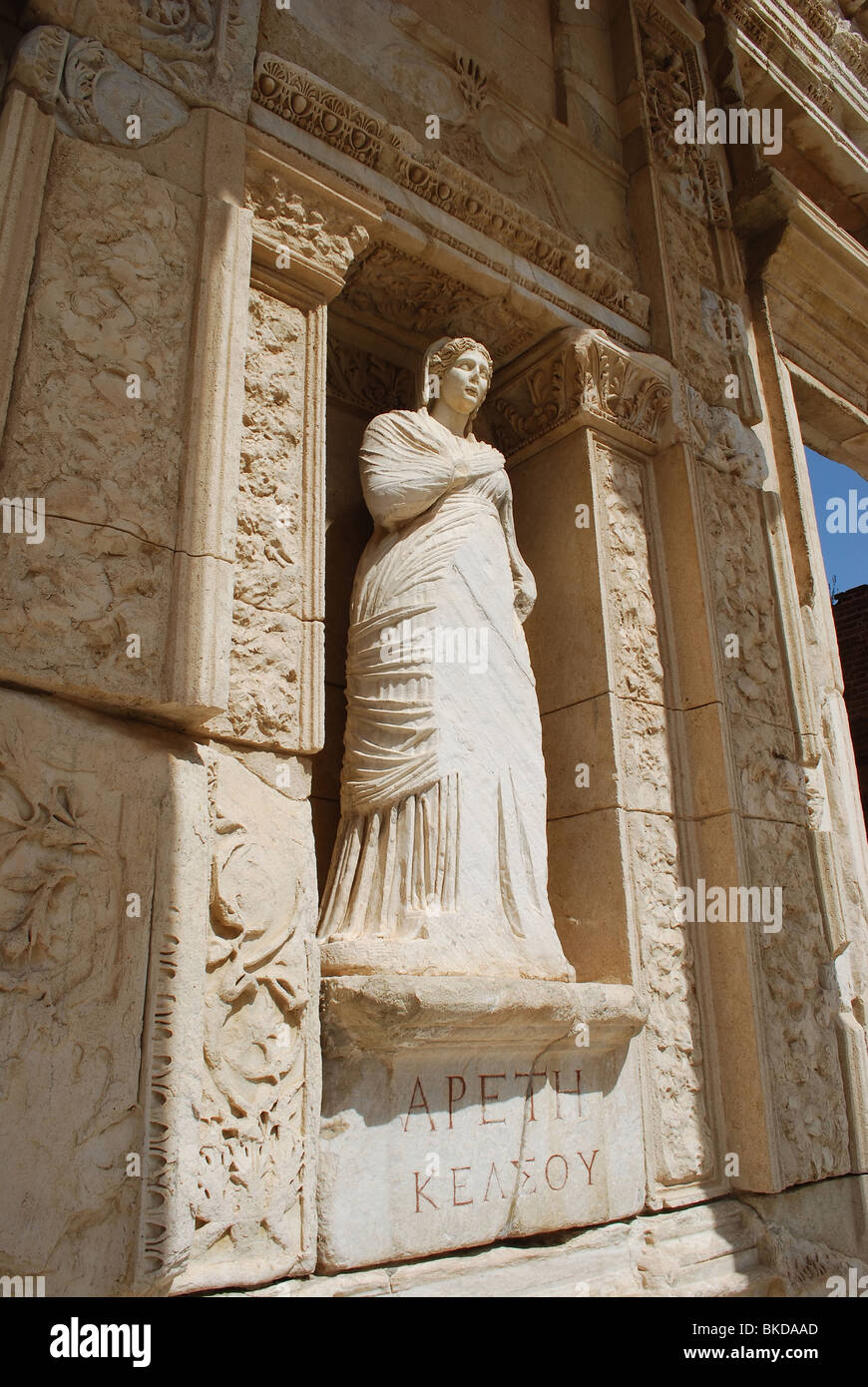Alten Celsius Bibliothek in Ephesus Stockfoto