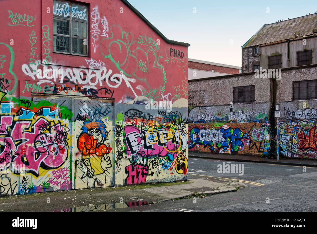 Graffiti, Dublin Stockfoto