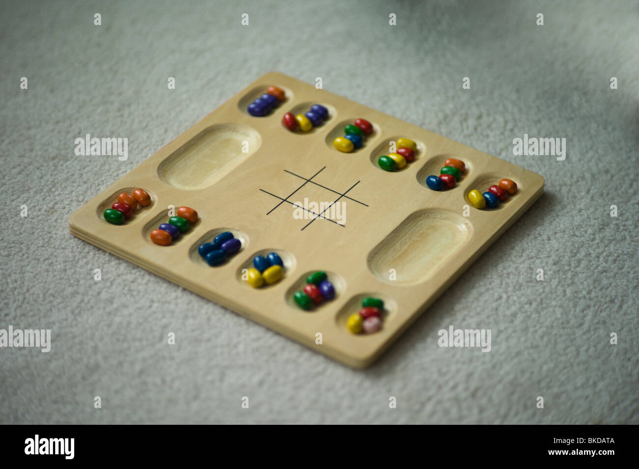 Mancala board Stockfoto