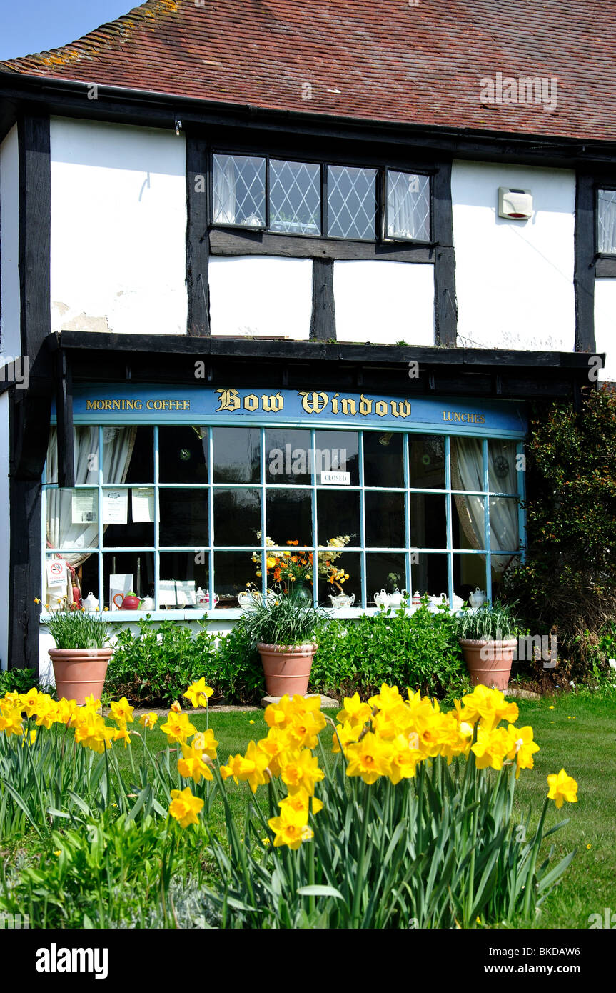 "Erker" Coffee-Shop, Middleton-sur-mer, West Sussex, England, Vereinigtes Königreich Stockfoto