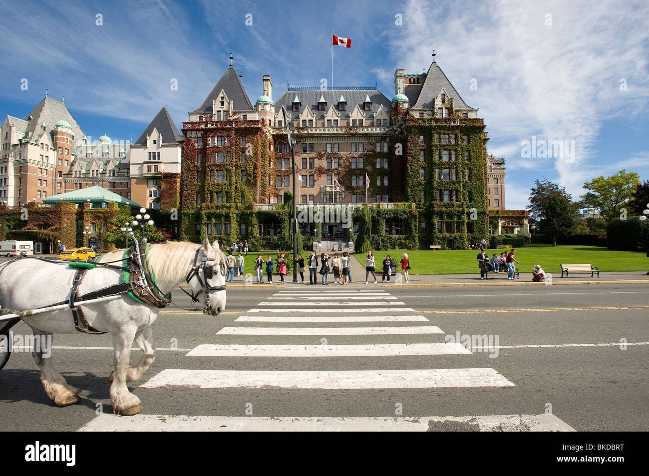 Das Empress Hotel Victoria Vancouver Island BC Kanada Stockfoto