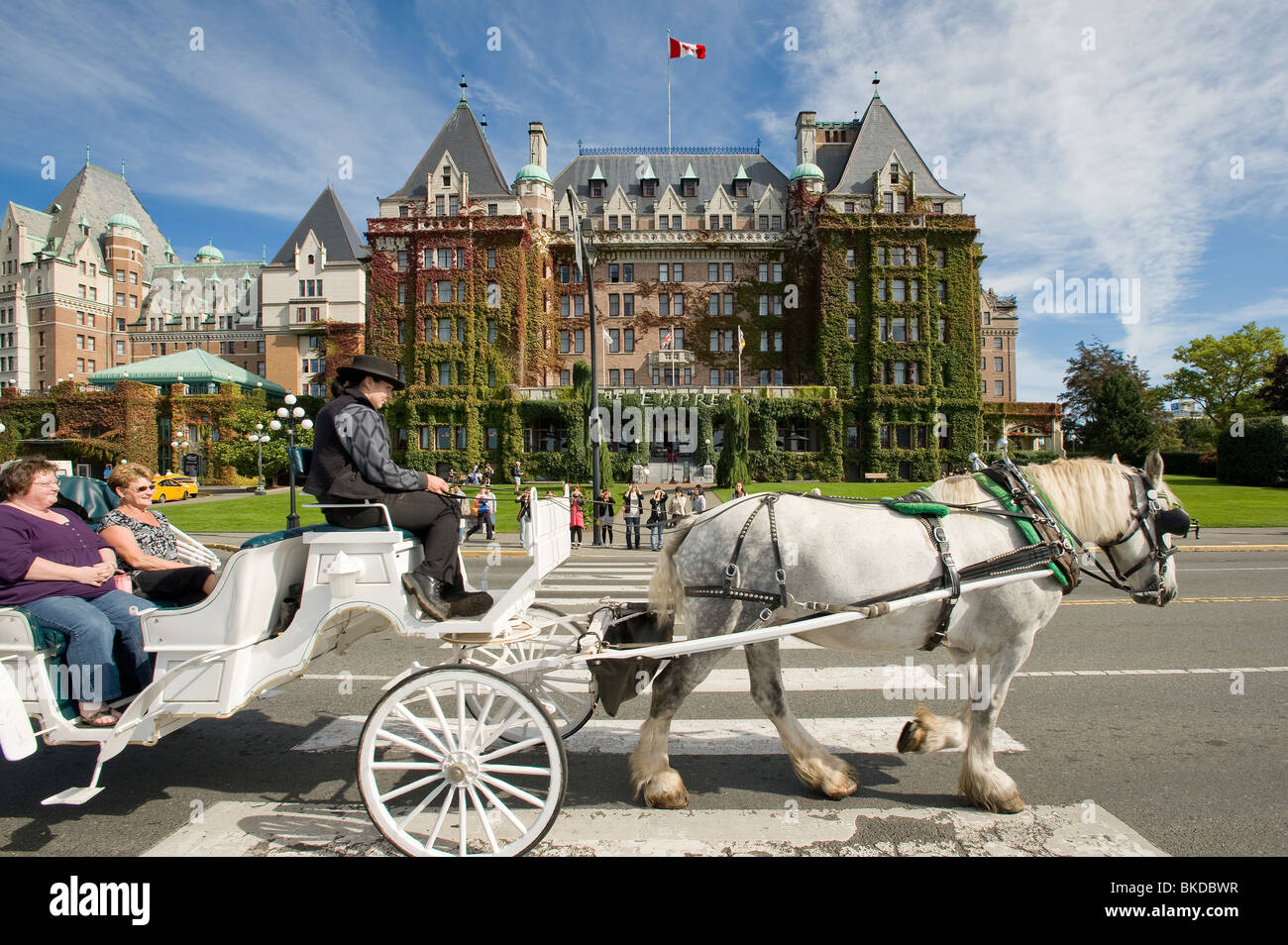 Das Empress Hotel Victoria Vancouver Island BC Kanada Stockfoto