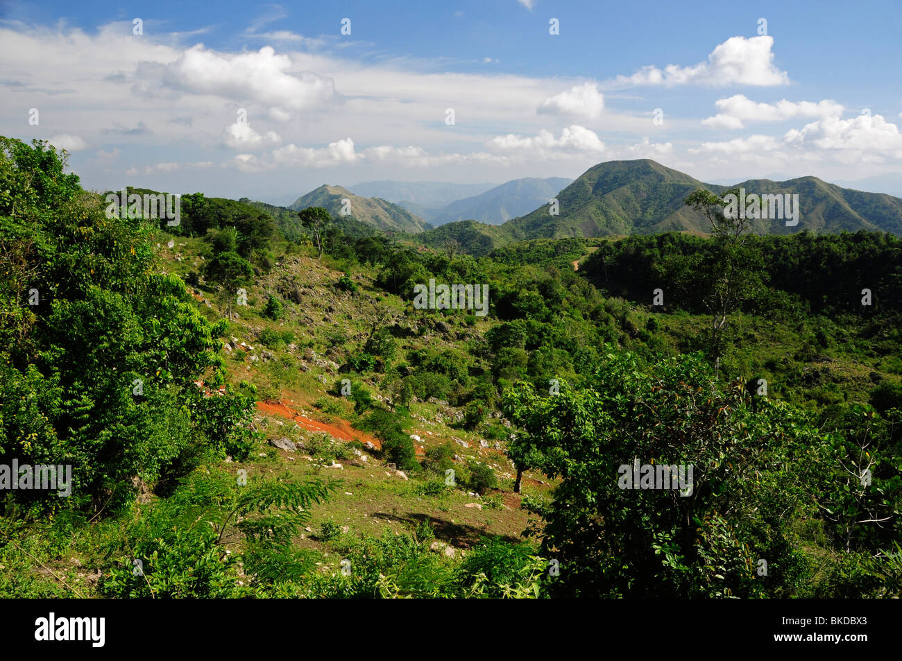 Blick auf die Umgebung der Zitadelle, Milot, Cap Haitien, Haiti, Hispaniola, große Antillen, Karibik, Amerika Stockfoto