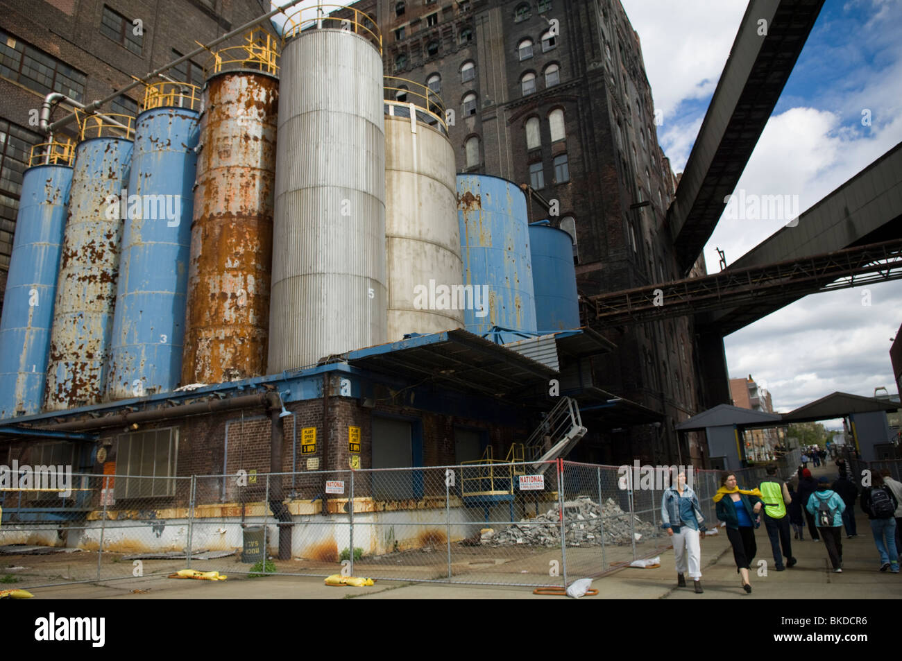 Das Domino Sugar Co. Werk in Williamsburg, Brooklyn in New York Stockfoto