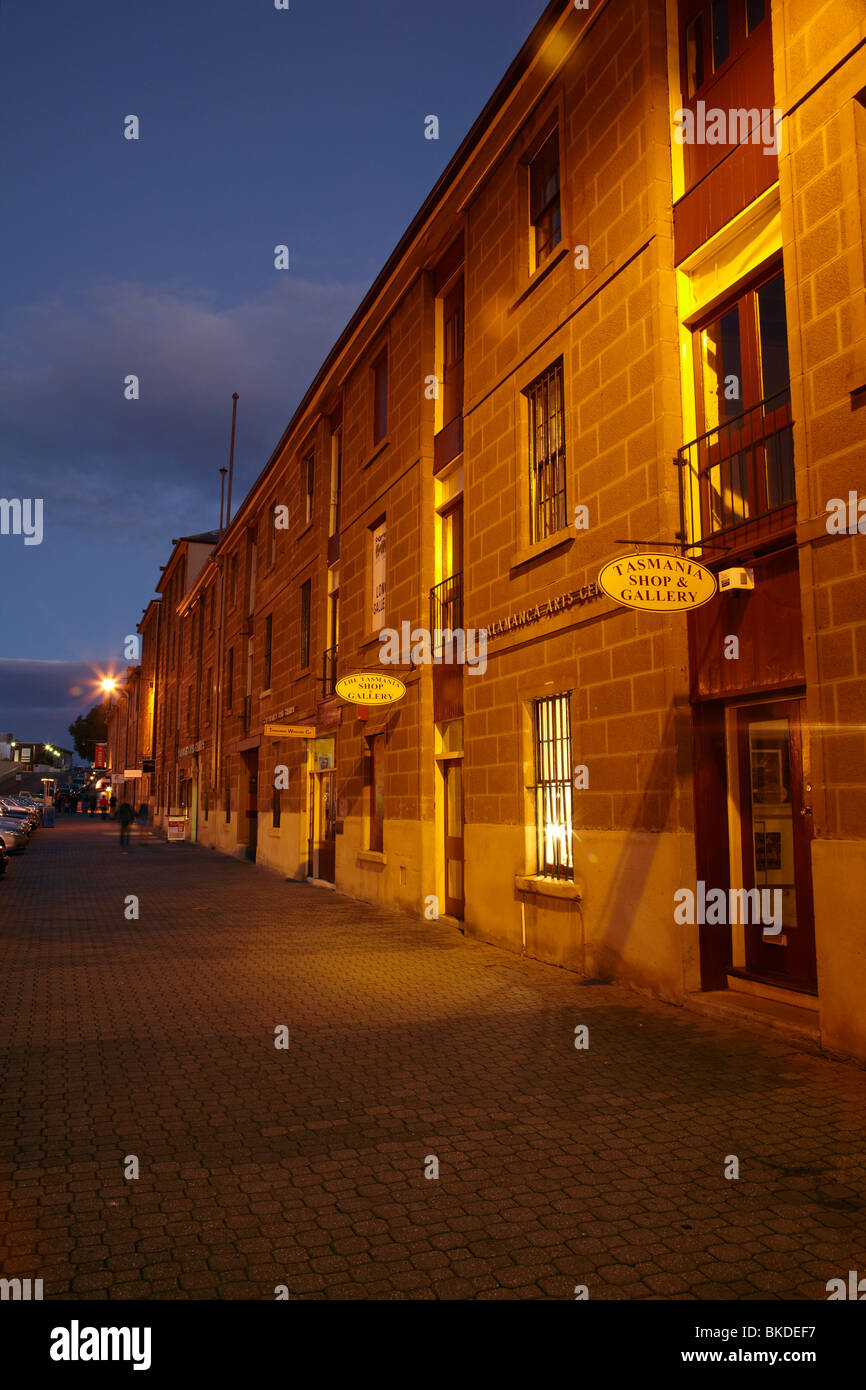 Salamanca Place, Hobart, Tasmanien, Australien Stockfoto