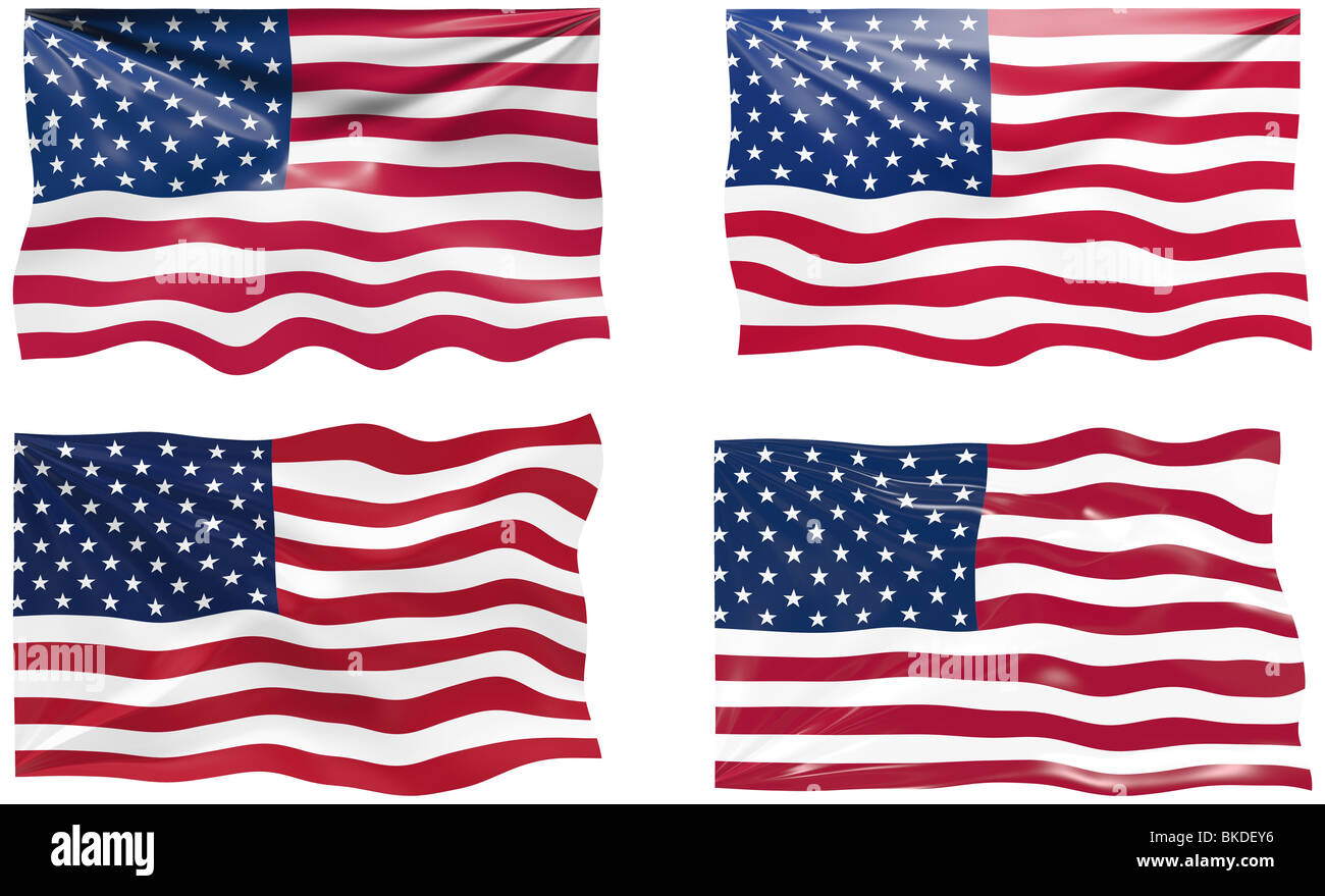 Tolles Bild von der Flagge der Vereinigten Staaten Stockfoto