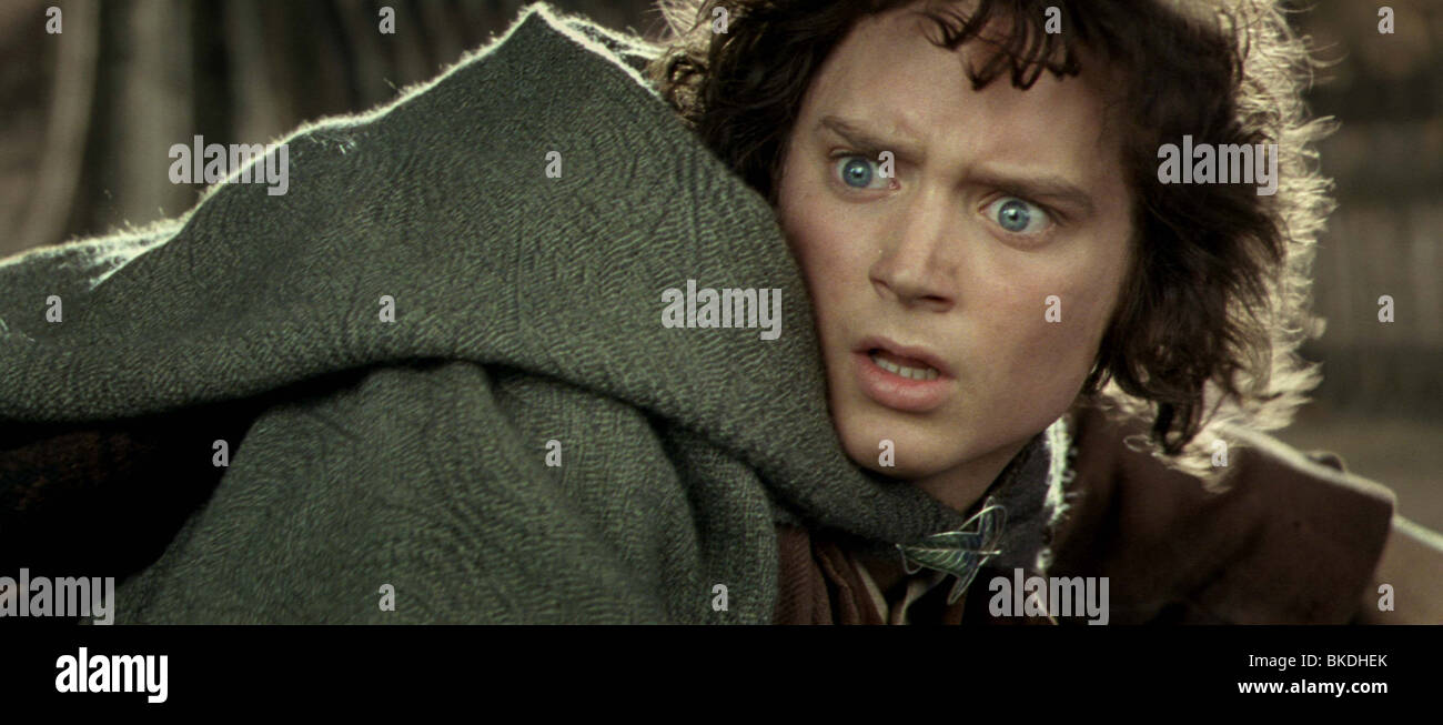 DER HERR DER RINGE: DIE ZWEI TÜRME (2002) ELIJAH WOOD, FRODO BEUTLIN TWRS  002 / 08 Stockfotografie - Alamy