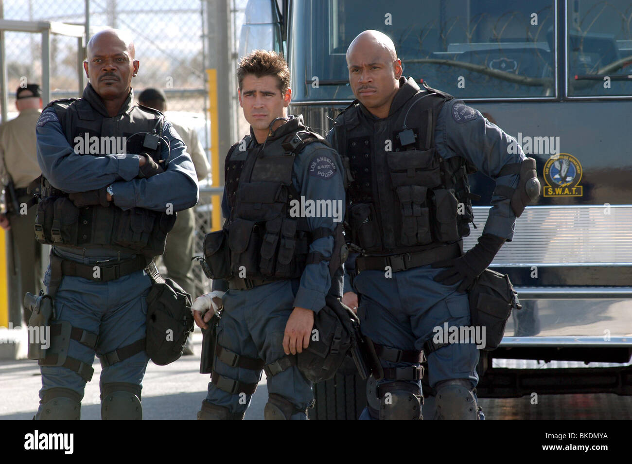 Swat colin farrell samuel l jackson 2003 Fotos und Bildmaterial in