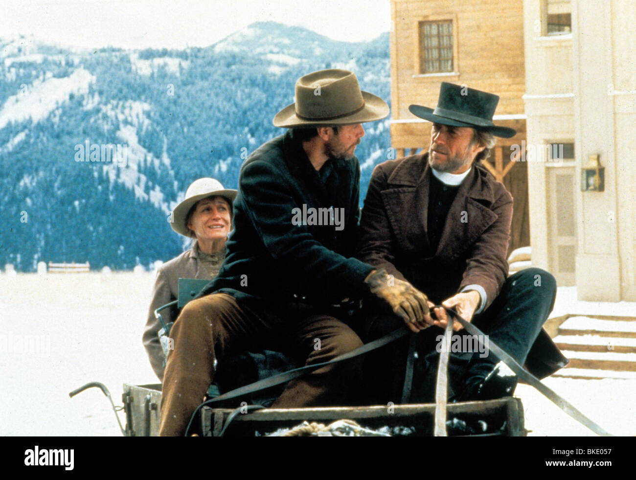 PALE RIDER (1985) MICHAEL MORIARTY, CLINT EASTWOOD PLR 071 Stockfoto