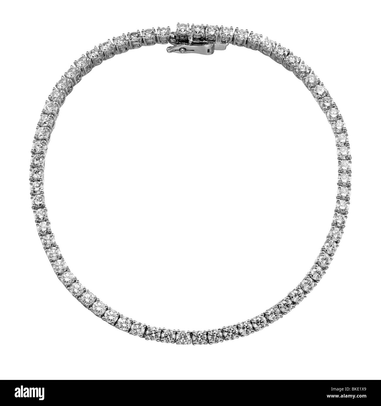 großer Diamant-Halskette Stockfoto