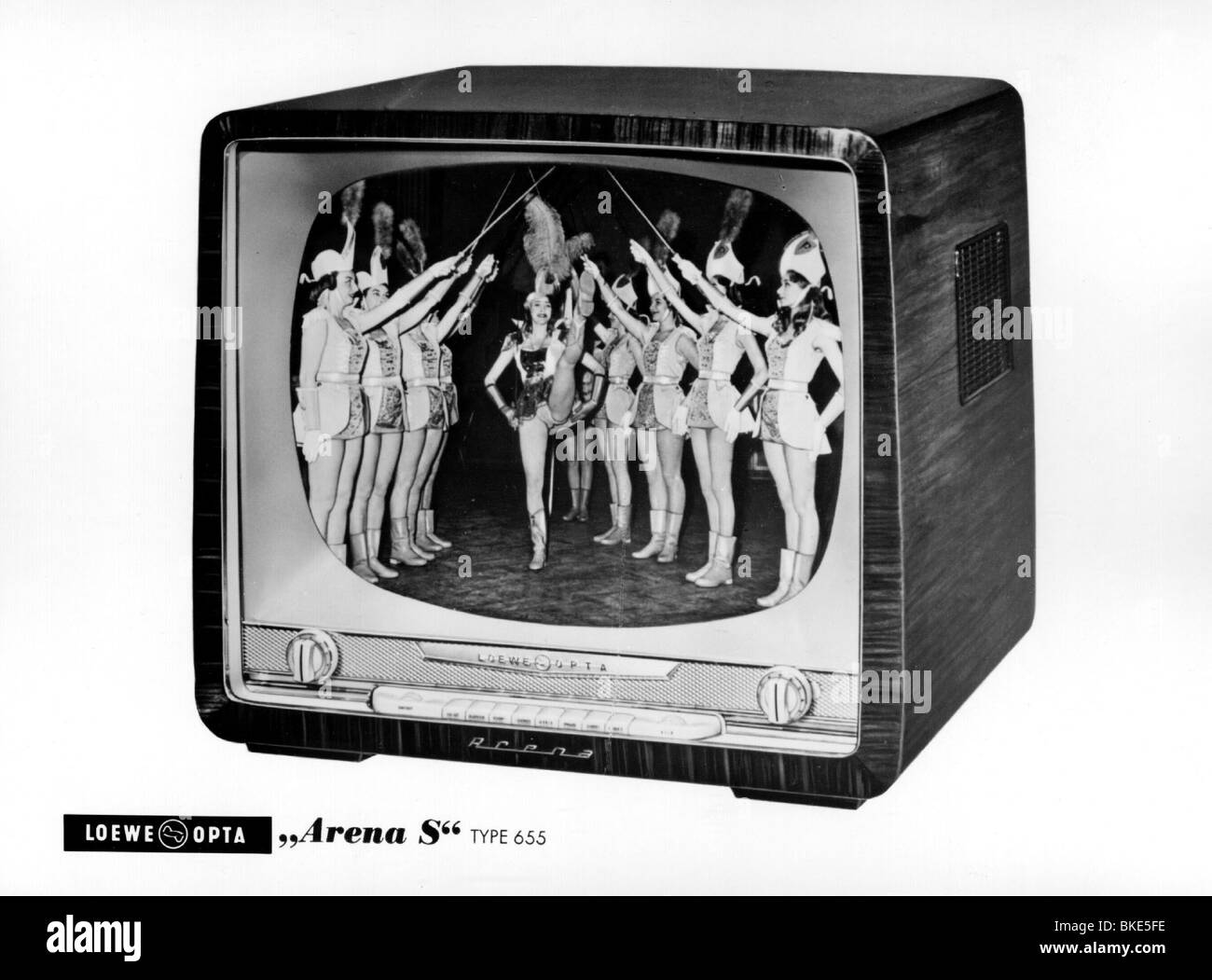 Broadcast, Fernsehen, Fernsehen, Loewe Opta Arena S Typ 655, 1950er Jahre, Stockfoto