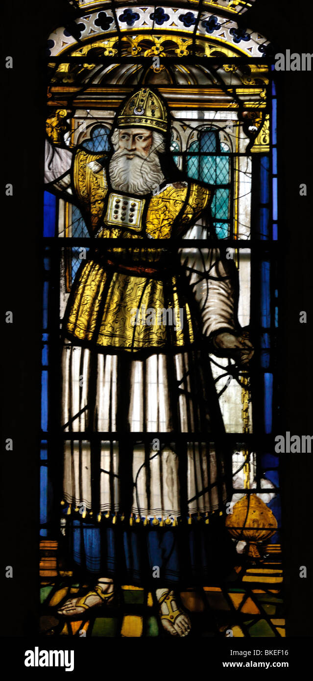 St.-Lorenz-Kirche Morden Surrey England Glasfenster von Aaron Stockfoto