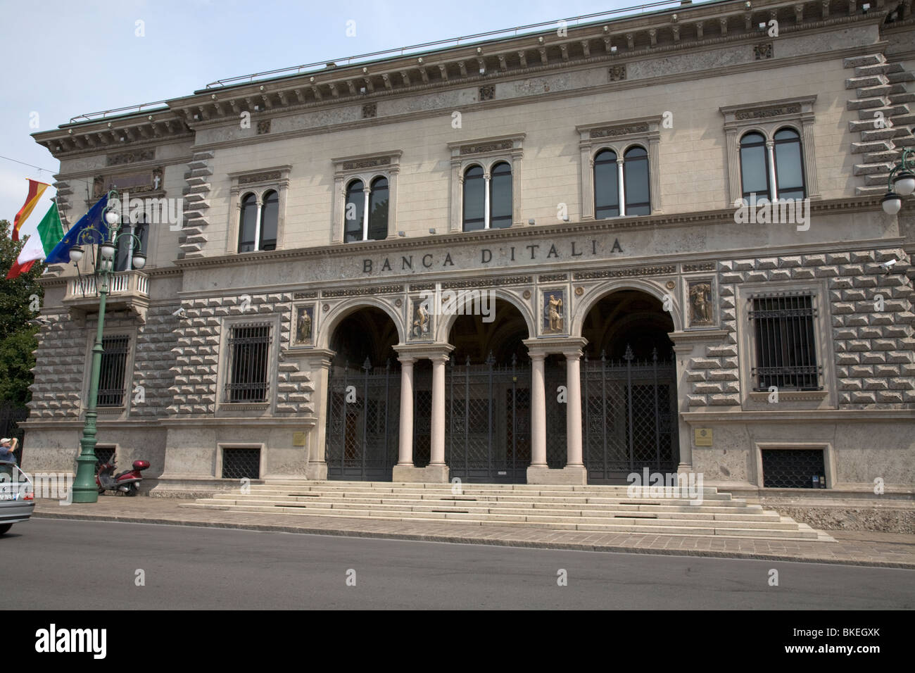 Banca d ' Italia Gebäude Bergamo Italien Stockfoto