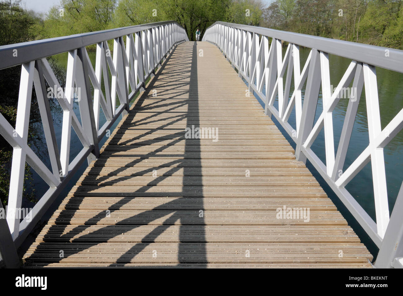 Fußgängerbrücke an der Themse in Kidlington 3 Stockfoto