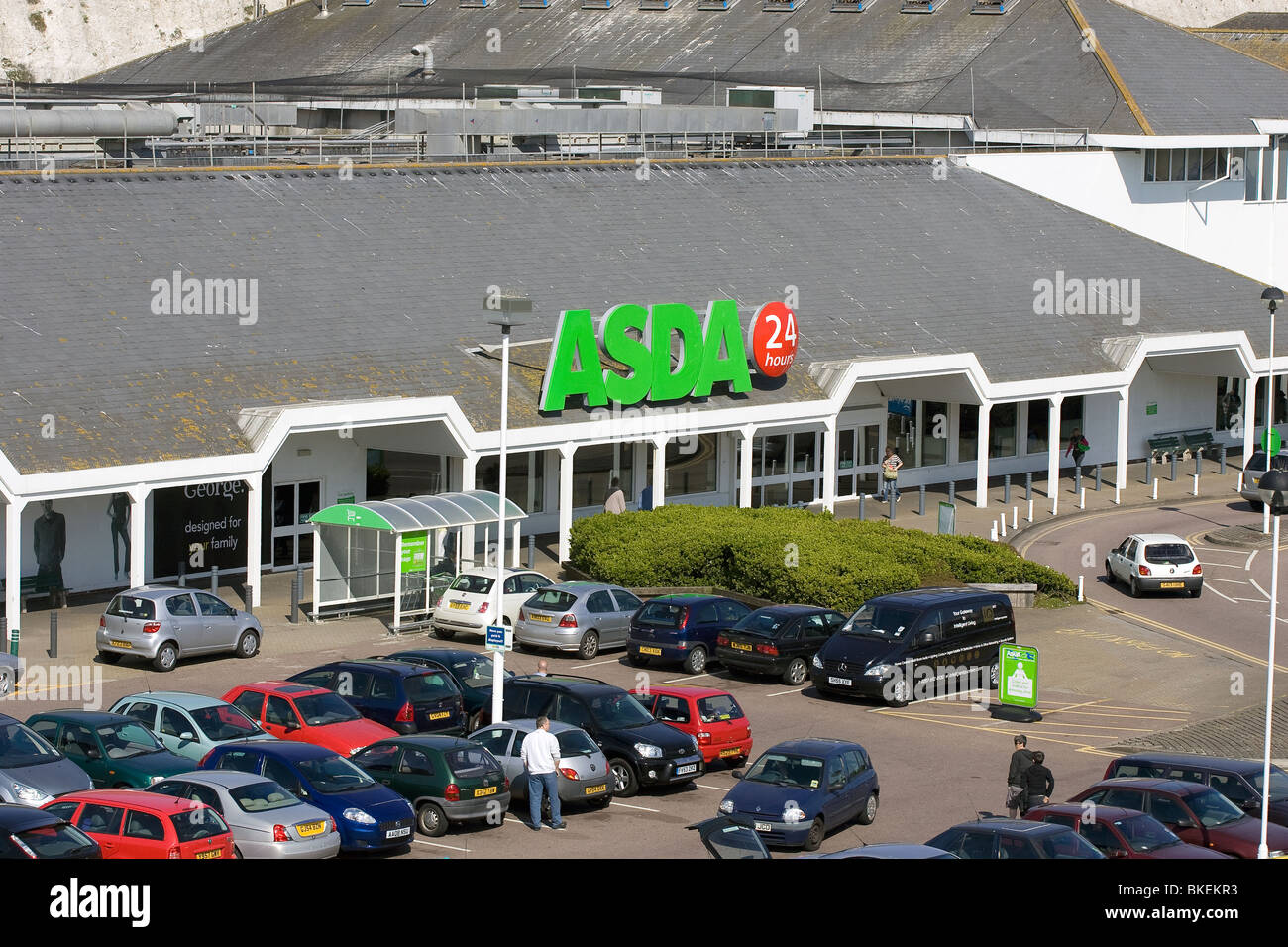 Einem ASDA Supermarkt in Brighton, Sussex. Stockfoto