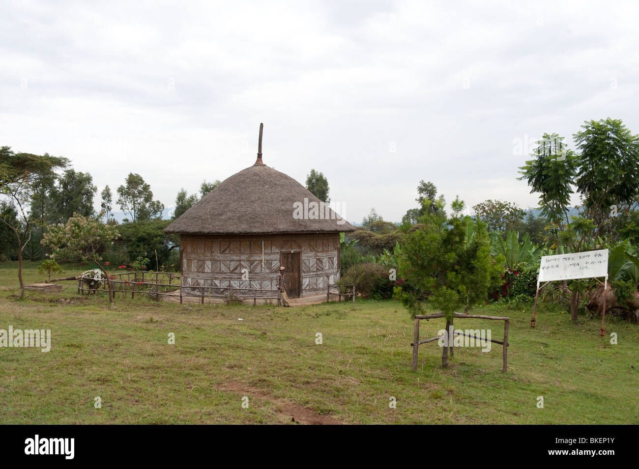 Urige Hütte im Süden Äthiopiens Stockfoto