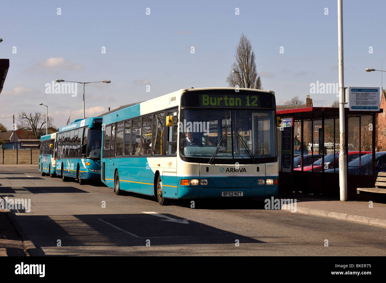 Lichfield Bus Station, Staffordshire, England, UK Stockfoto