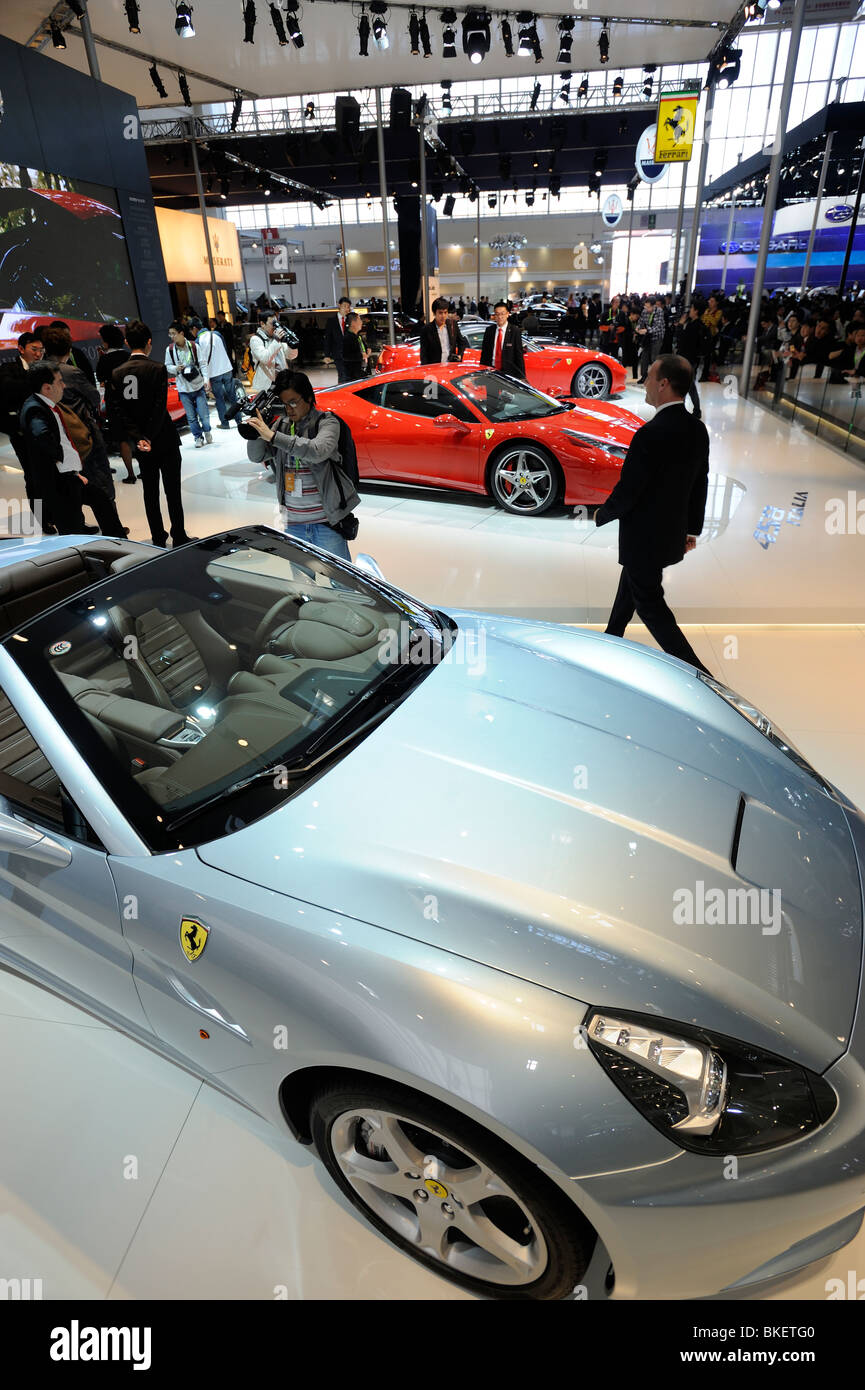 Ferrari-Stand während der Peking Auto Show. 23. April 2010 Stockfoto