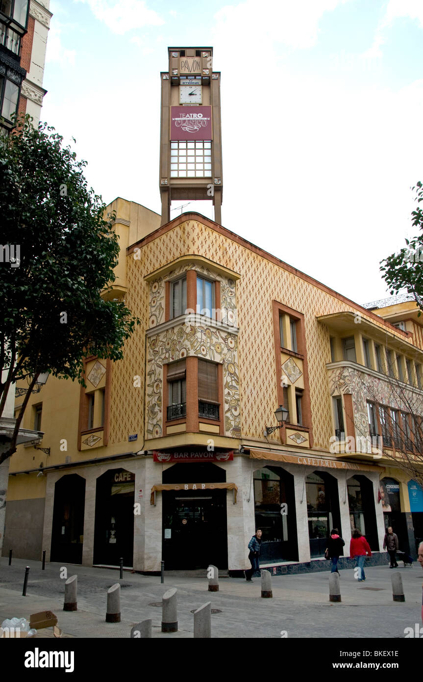 Madrid Spanien Spanisch Theater Teatro Compania Nacional Calle de Embajadore Stockfoto