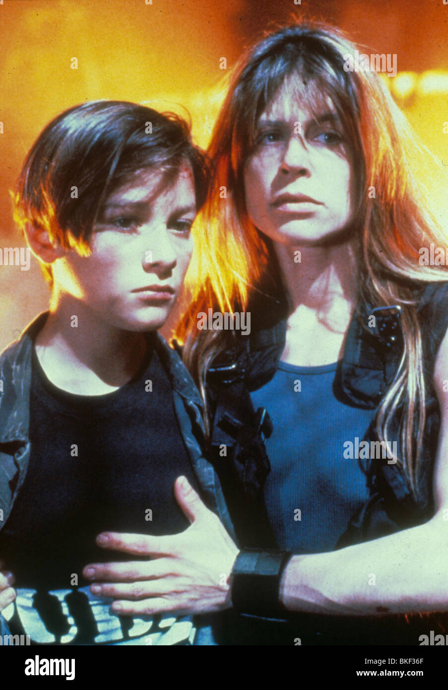 TERMINATOR 2: URTEIL TAG (1991) EDWARD FURLONG, LINDA HAMILTON TR2 015 Stockfoto