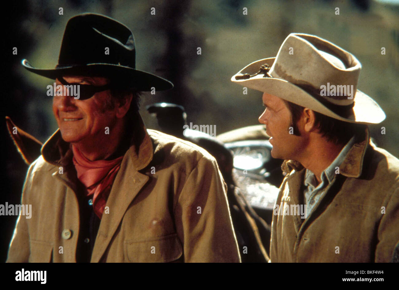 TRUE GRIT (1969) JOHN WAYNE, GLEN CAMPBELL TGT 012 Stockfoto