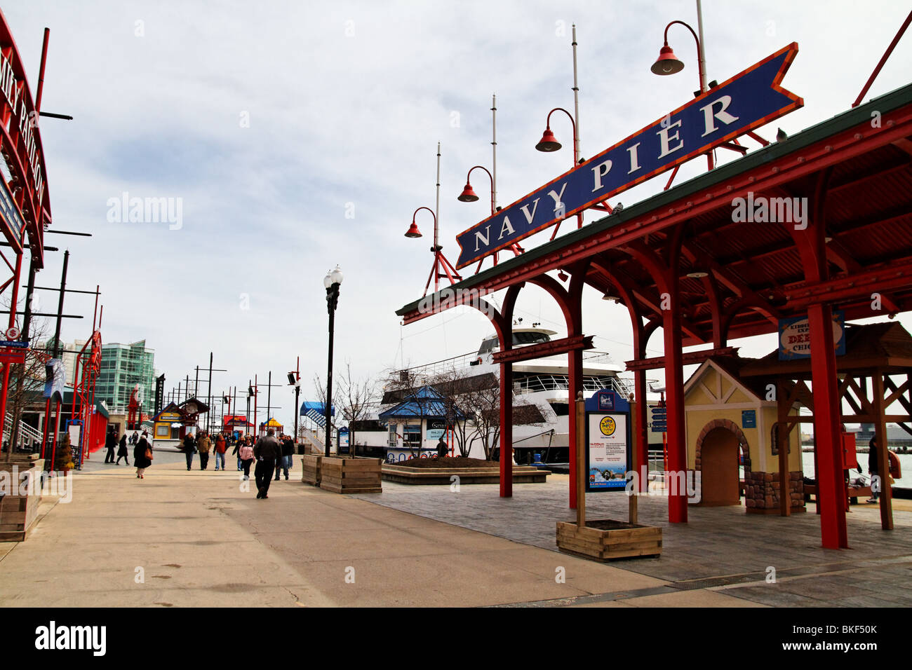 Navy Pier in Chicago, IL. Stockfoto