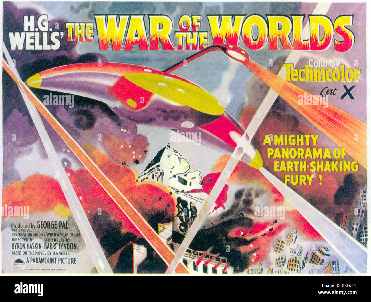 DER KRIEG DER WELTEN (1953) PLAKAT WOWD 000CP Stockfoto