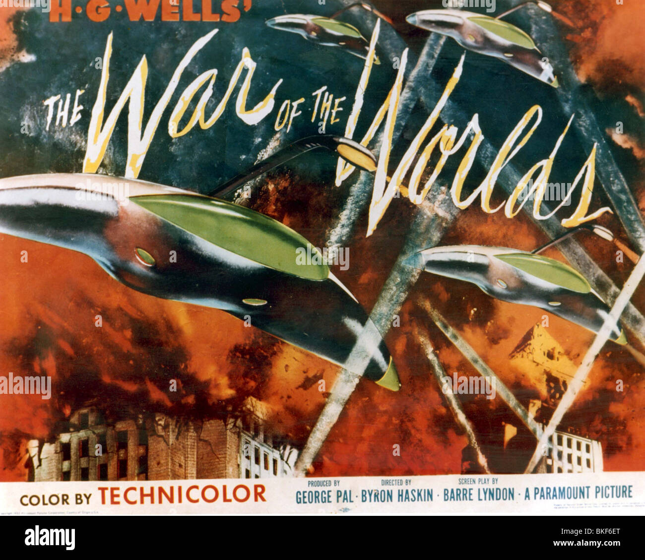 DER KRIEG DER WELTEN (1960) PLAKAT WOWD 001CP Stockfoto