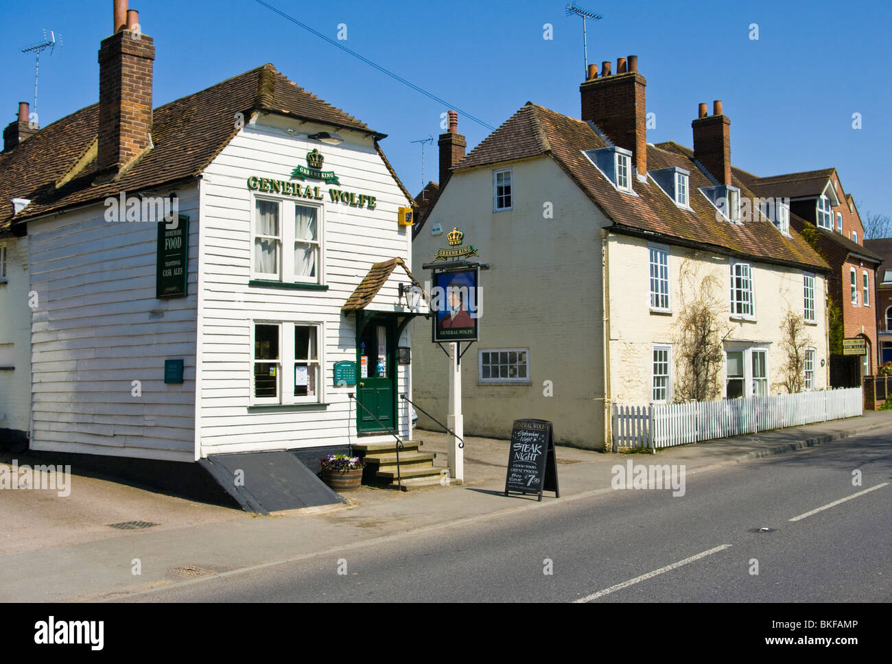 Der General Wolfe Public House Westerham Kent England Stockfoto