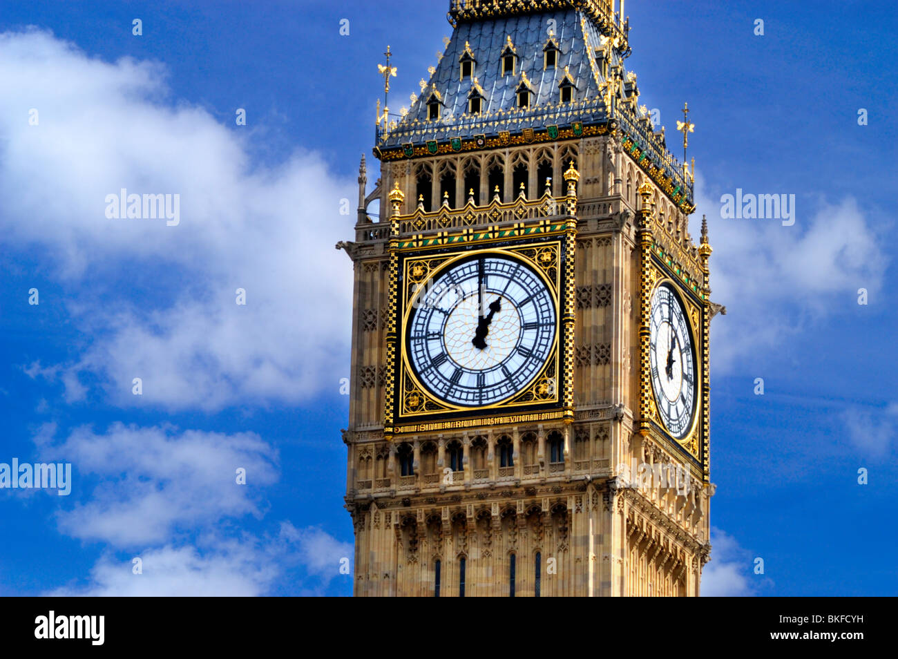 Big Ben (St.-Stephans Turm) Zifferblatt, London, England, UK Stockfoto