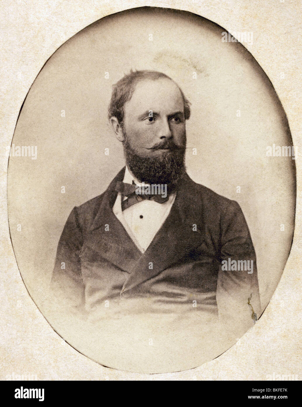 Georg Viktor, 14.1.1831 - 12.5.1893, Fürst von Waldeck und Pyrmont 15.5.265 - 12.5.1893, Porträt, Carte de visite, ca. 1865, Stockfoto