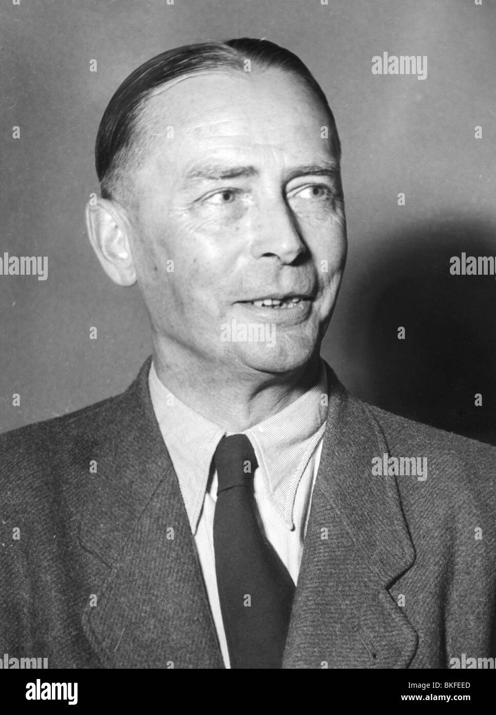 Matzky, Gerhard, 19.3.1894 - 9.6.1983, deutscher General, Chef des Bundesgrenzschutzes 1951 - 1956, Porträt, Bonn, 11.7.1951, Stockfoto