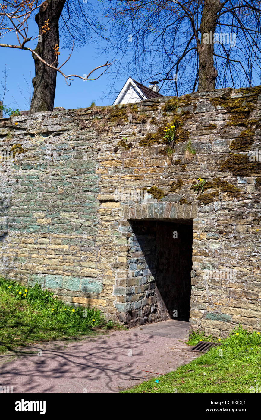 Historische Stadtmauer, Soest, Nordrhein-Westfalen, Deutschland, Europa Stockfoto