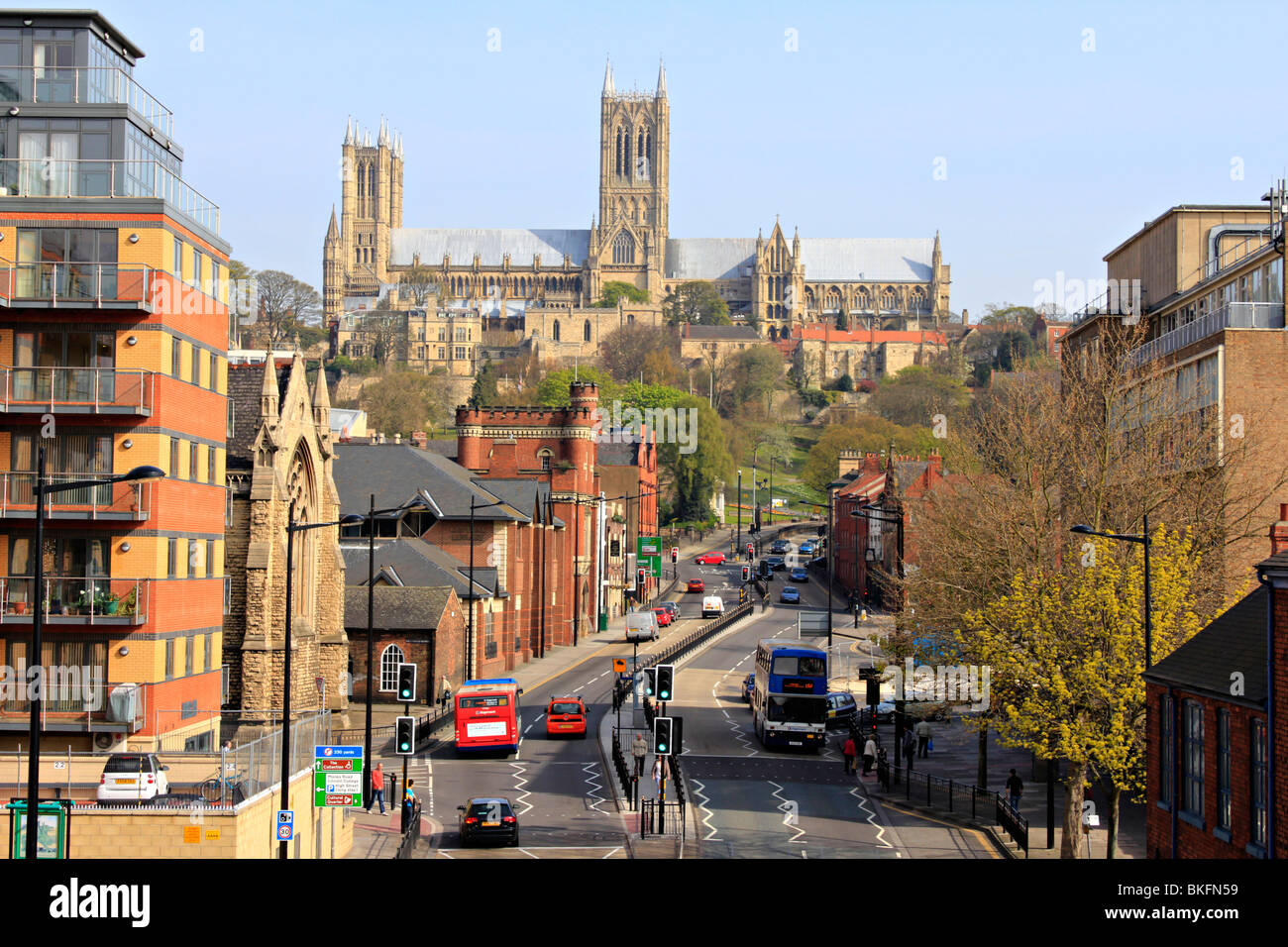 Lincoln Town Center Lincolnshire England uk gb Stockfoto