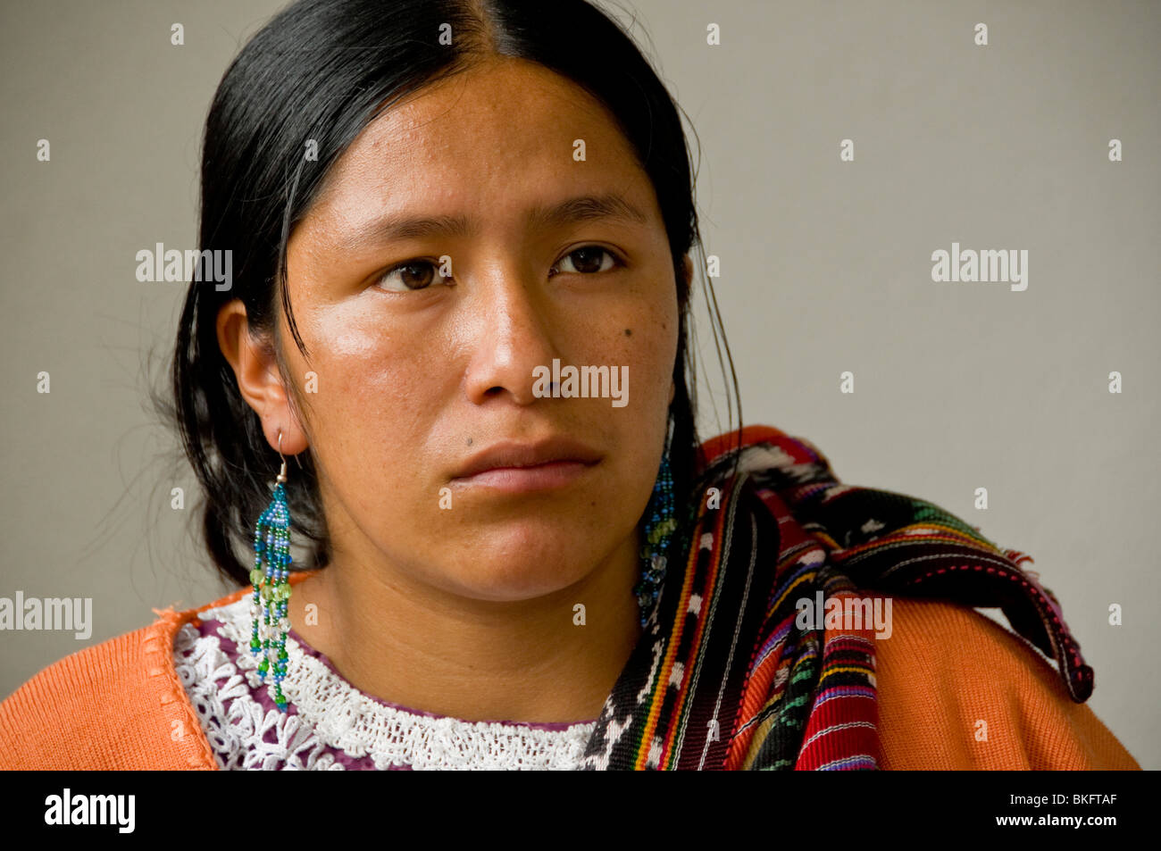 Indigene Maya-Frau Guatemala Stockfoto