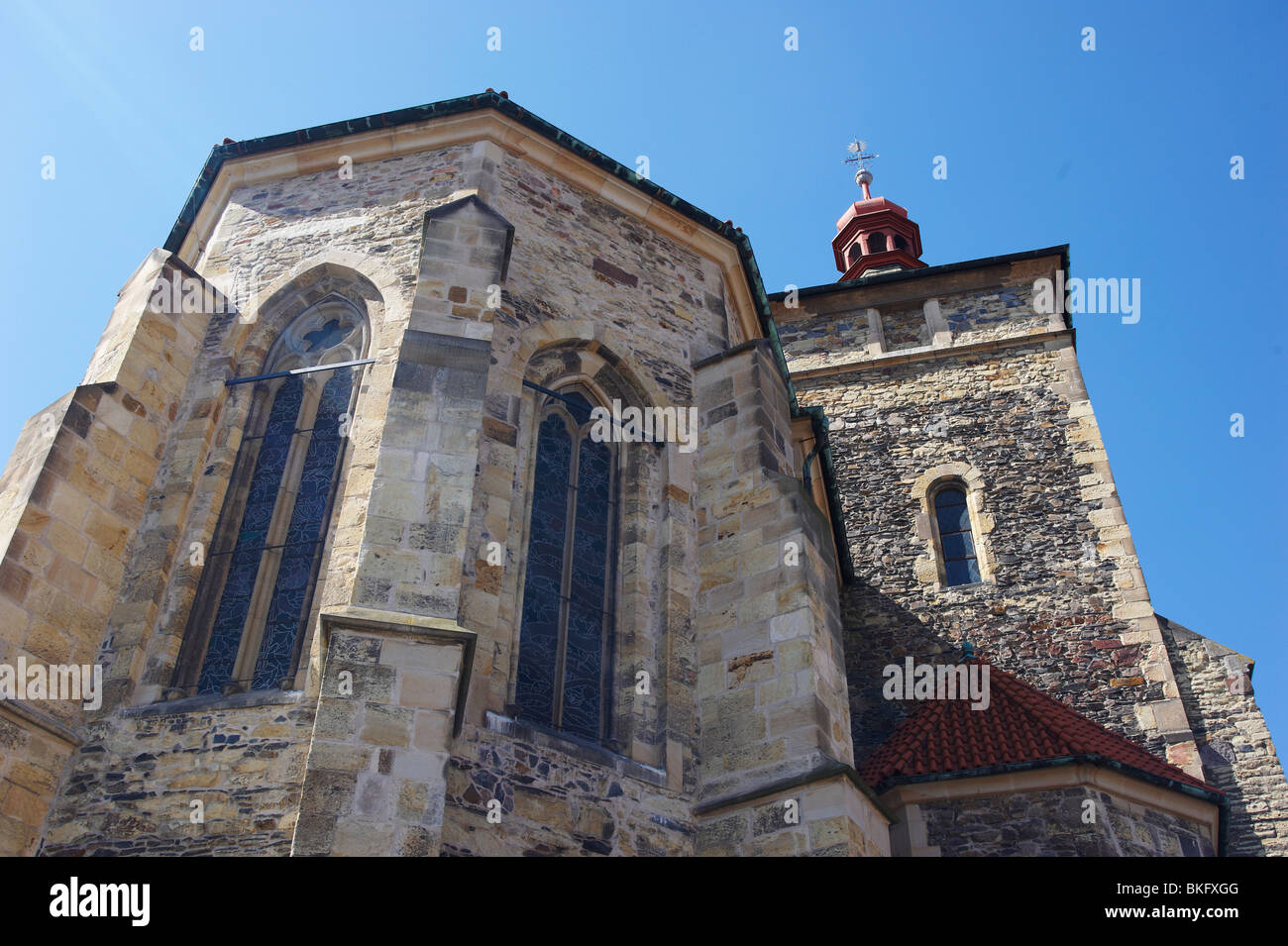 Kourim gotische St.-Stephans Kirche, Tschechische Republik Stockfoto