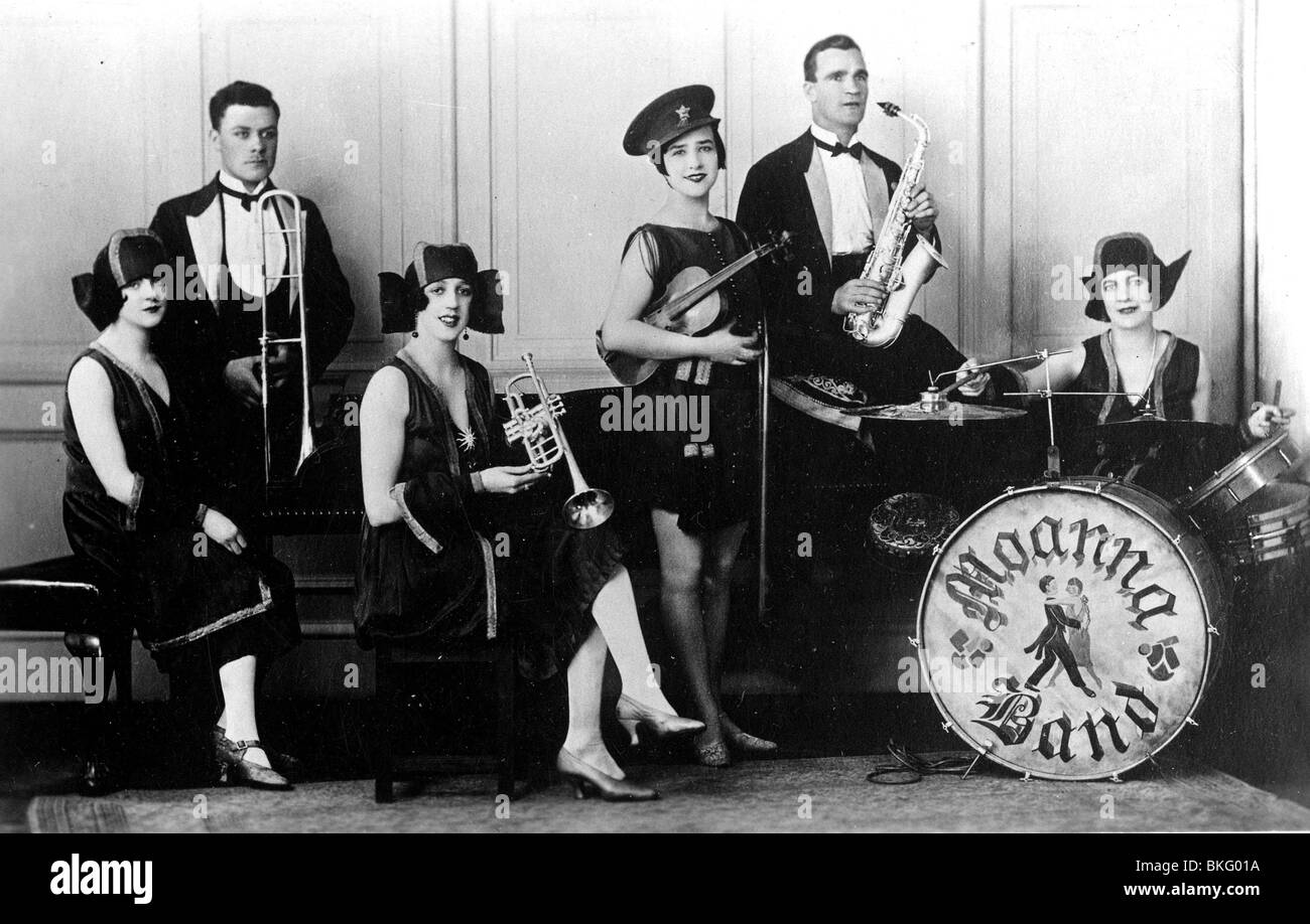 MOANNA BAND - Musikgruppe der 1920er Jahre und keinen Bezug zur modernen Neuseeland Gruppe Stockfoto