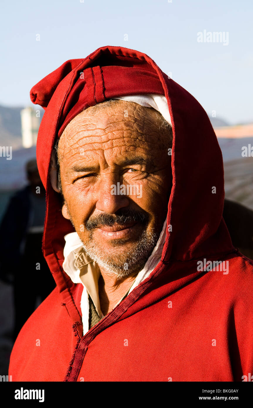 Porträt eines Mannes, Berber. Stockfoto