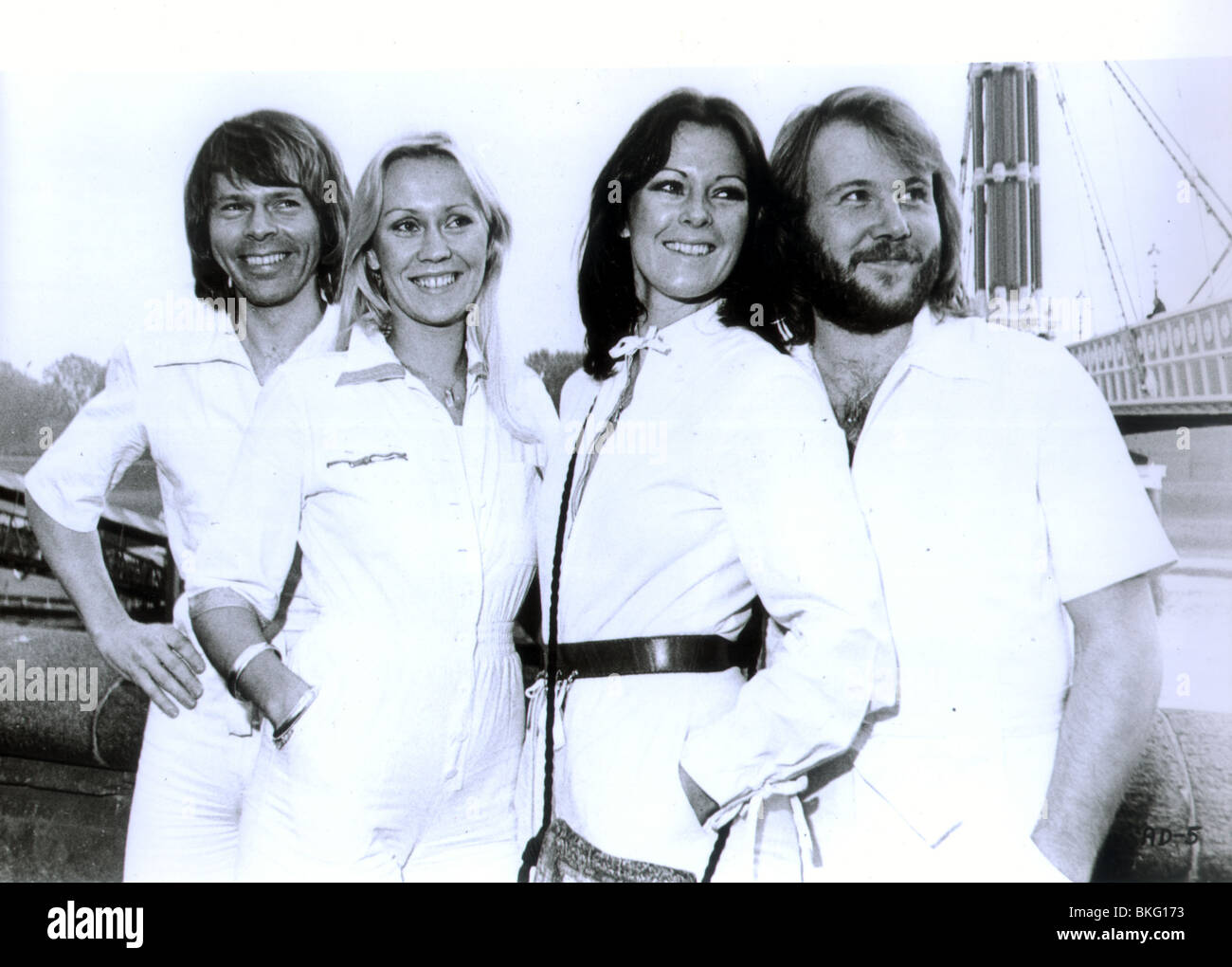 ABBA: DER FILM (1977) BJORN ULVAEUS, AGNETHA FALTSKOG, ANNI-FRID LYNGSTAD BENNY ANDERSSON ATMV 002P Stockfoto