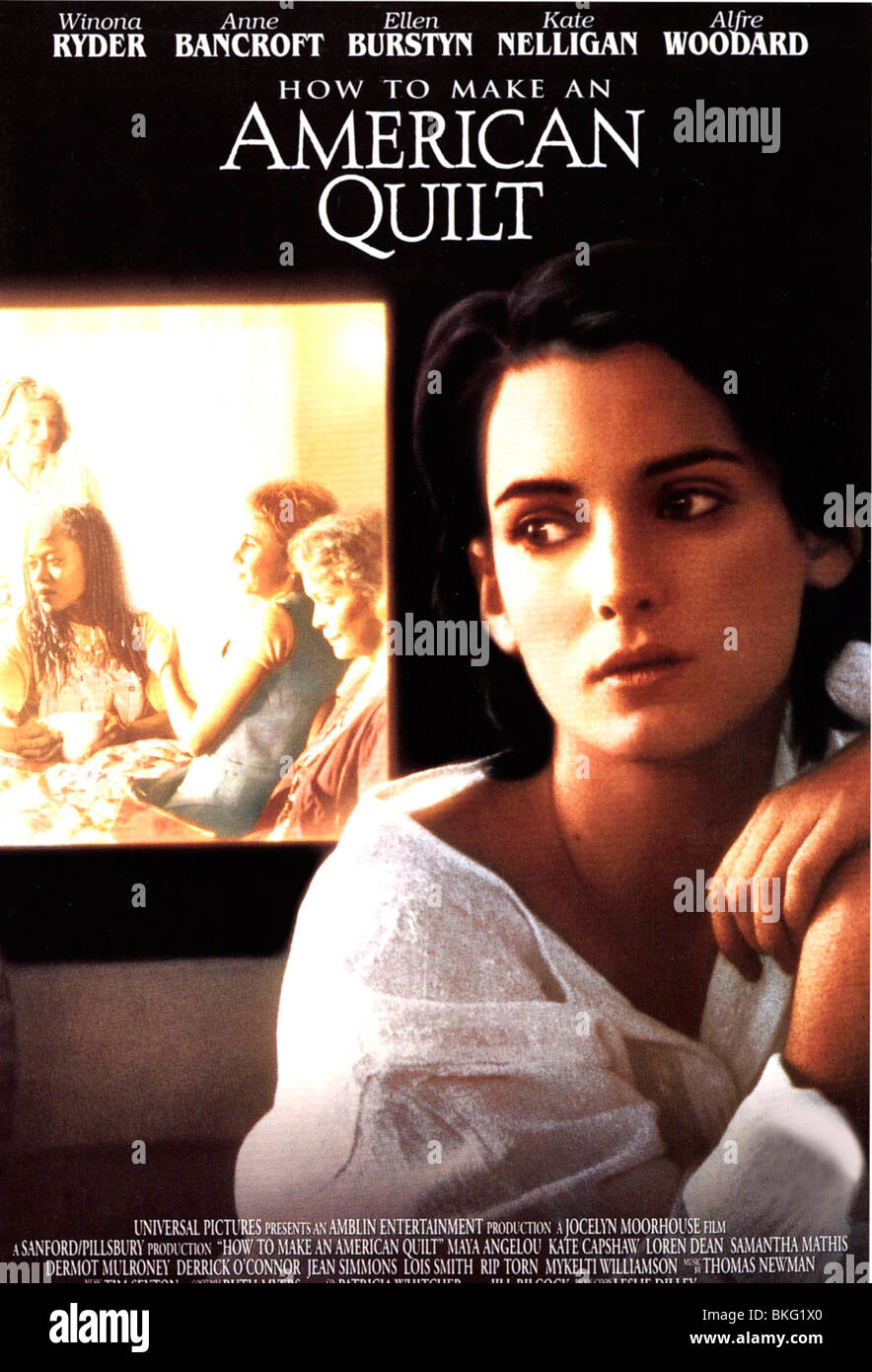 WIE ERSTELLE ICH EIN AMERIKANISCHER QUILT (1995) PLAKAT TMAQ 001 VS Stockfoto