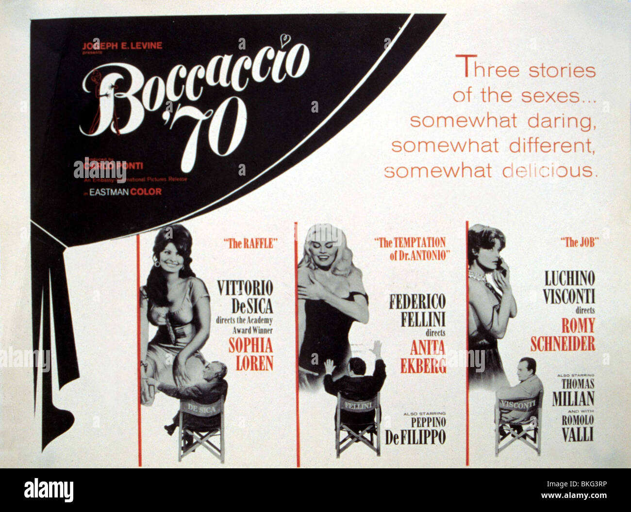 BOCCACCIO 70-1962 POSTER Stockfoto