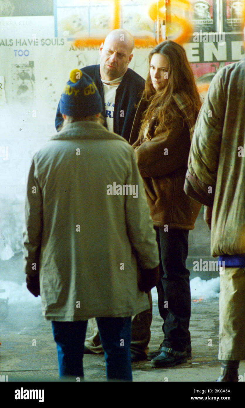 DREHORT PRODUKTION (ALT) (ALT) HINTER DEN KULISSEN (ALT) AM SET (ALT) O/S "TWELVE MONKEYS" (1995) MIT BRUCE WILLIS, Stockfoto