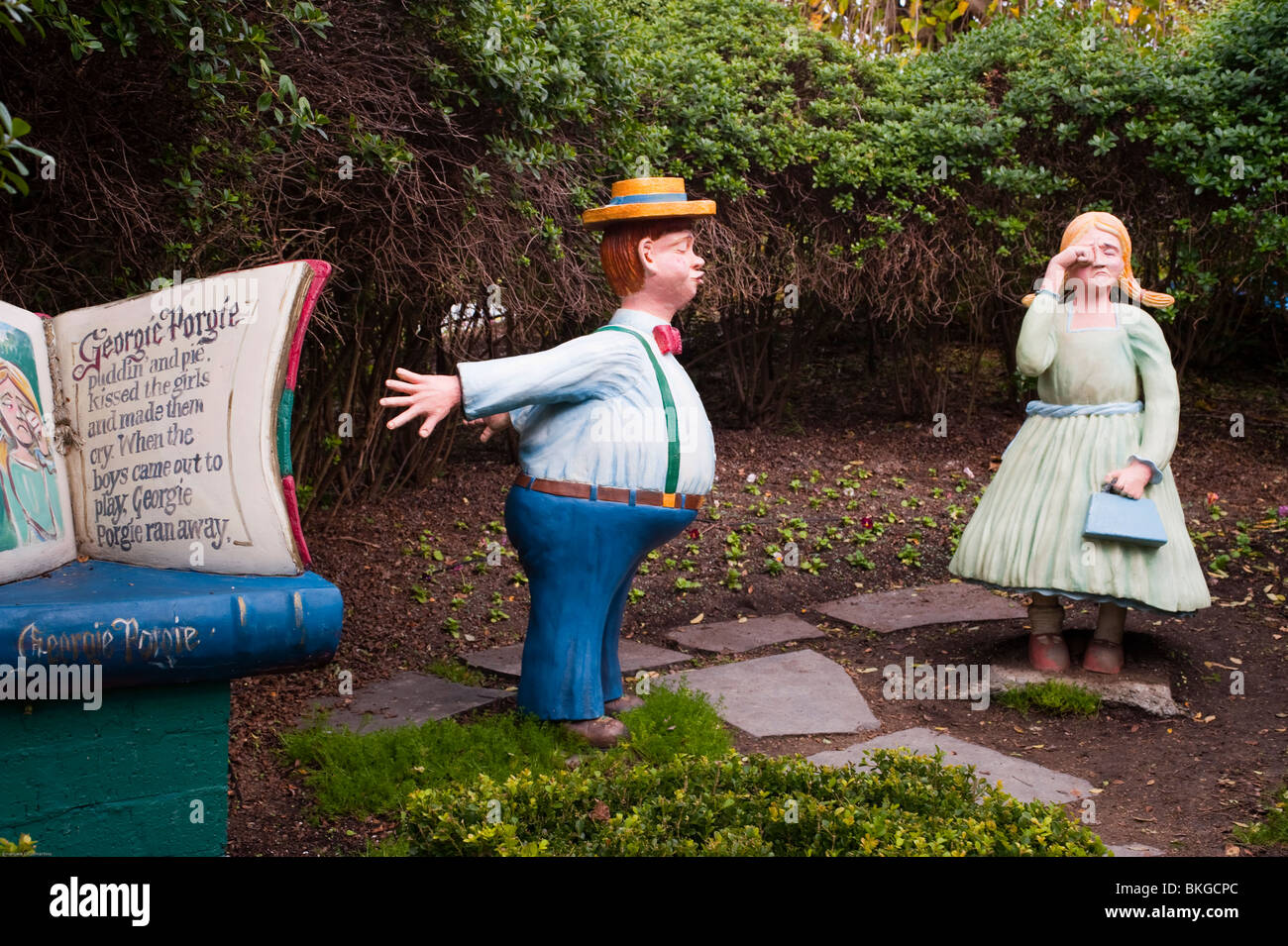 Georgie Porgie, Storybook Garten, Hunter Valley Gardens, Pokolbin, New South Wales, Australien. Stockfoto