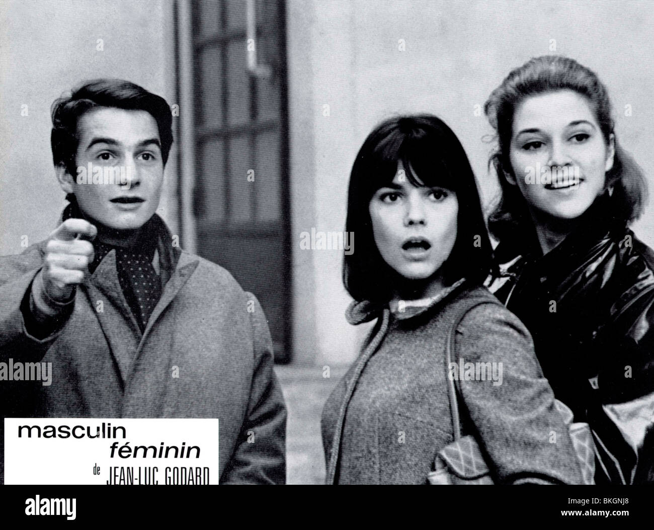 MASKULIN-FEMININ (1966) JEAN-PIERRE LEAUD, CHANTAL GOYA MCFM 003 P Stockfoto