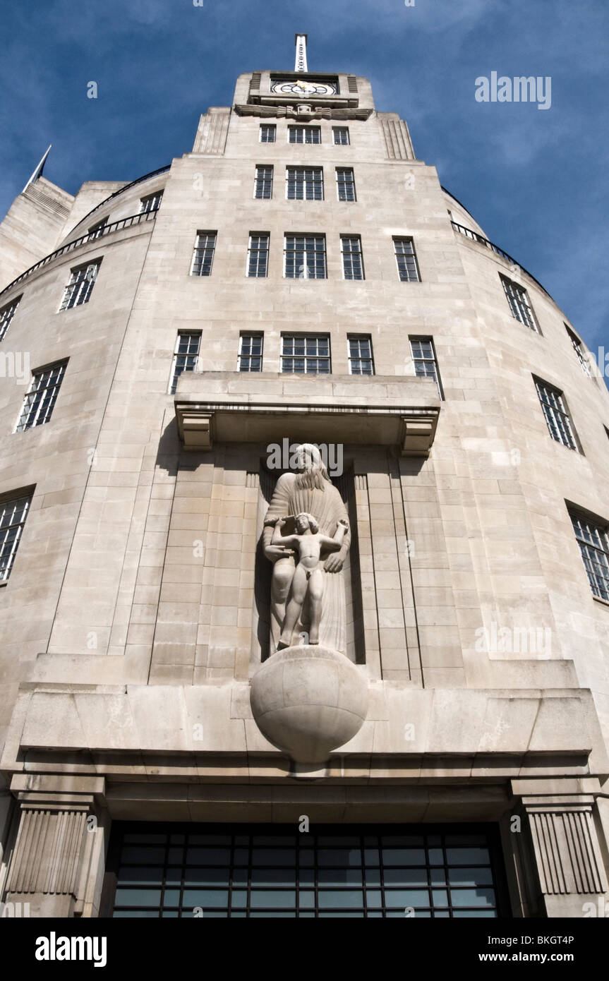 BBC Broadcasting House, Portland Place, London Stockfoto