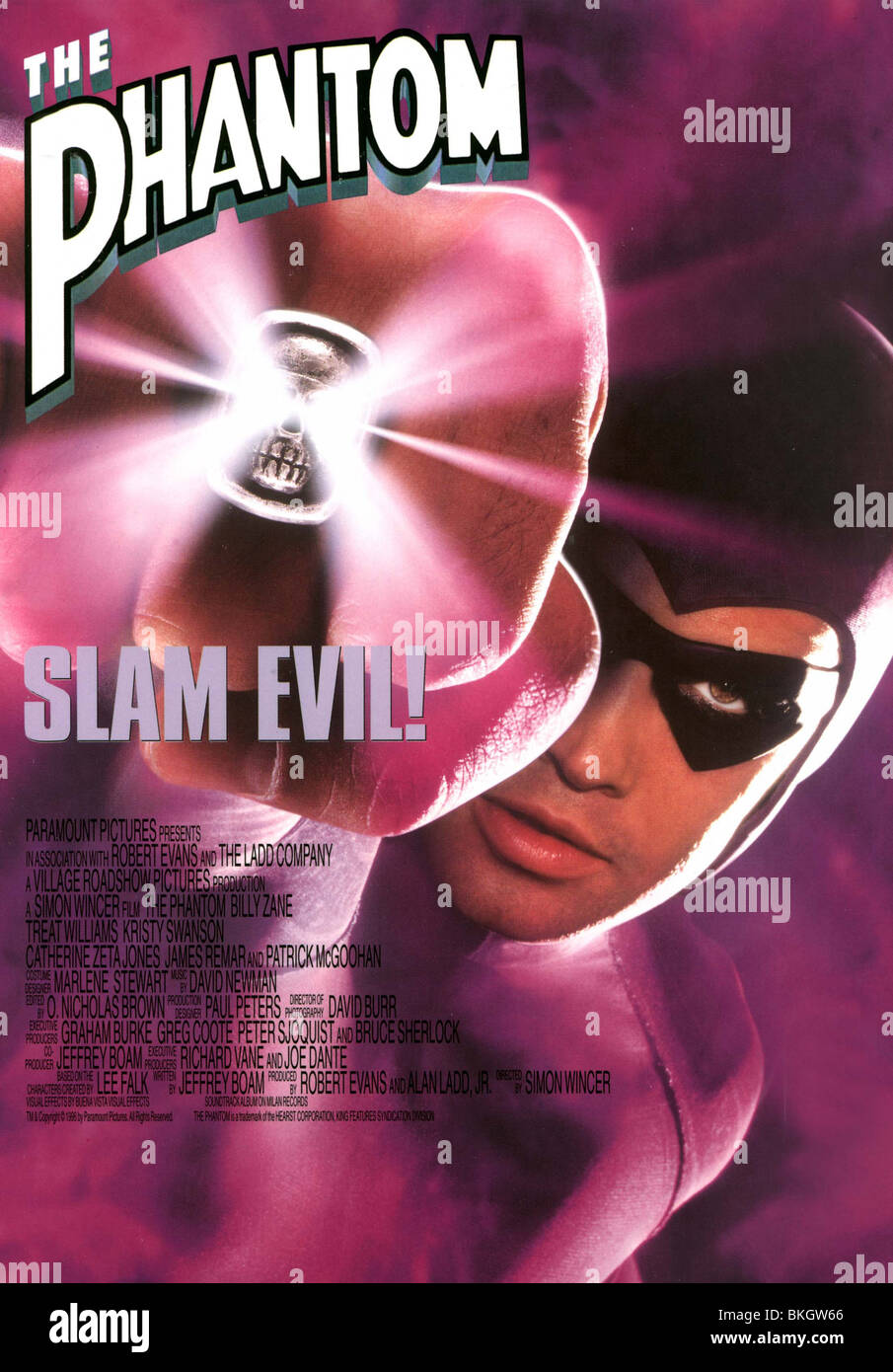 DAS PHANTOM-1996-PLAKAT Stockfoto