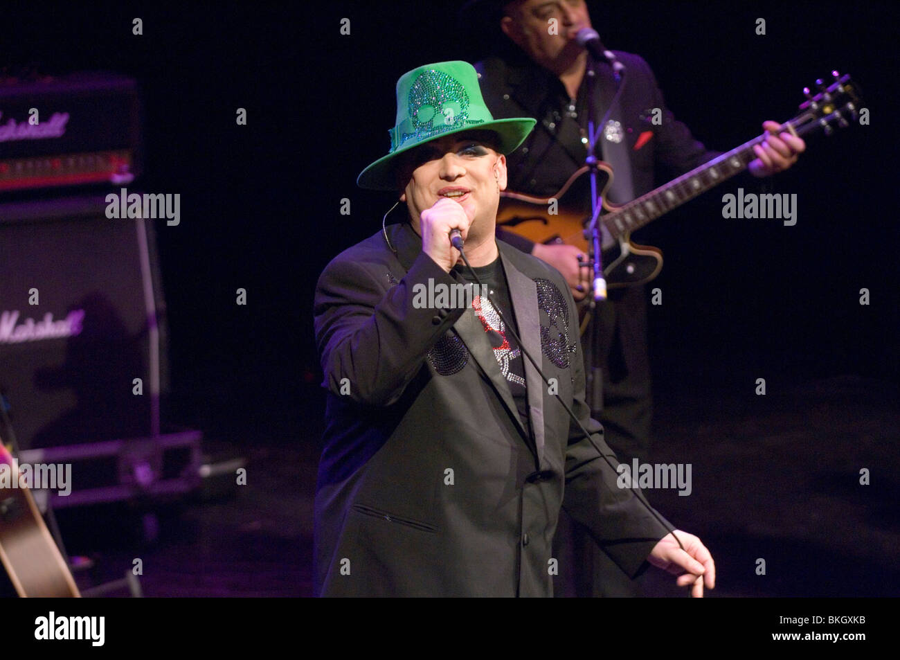 Boy George "Up Close and Personal" Konzert in Swansea Grand Theatre. Stockfoto